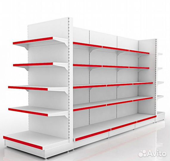 Стеллаж островной с полками со190-100С