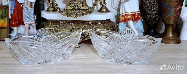 Хрустальная ваза винтажные