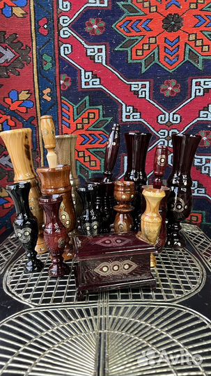 Вазы ступки и шкатулки