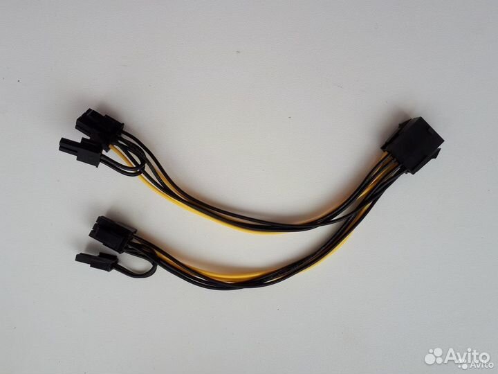 Переходник 8 пин+2(2+6) для доп питания видеокарты