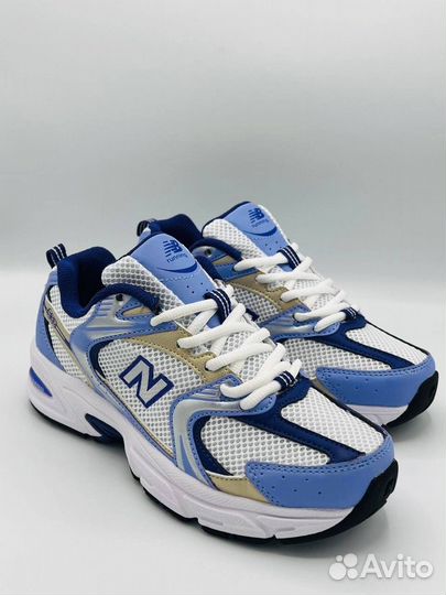 New Balance 530 белые синие