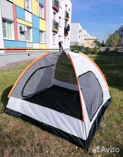 Туристическая 3х местная палатка с тамбуром