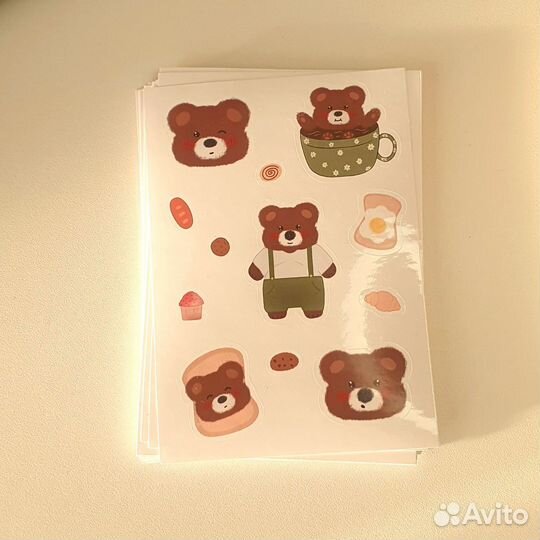 Стикеры мишка