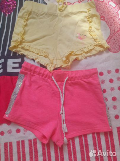 Летние вещи/обувь пакетом на дев 110-116