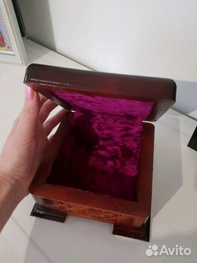 Шкатулка из натурального дерева