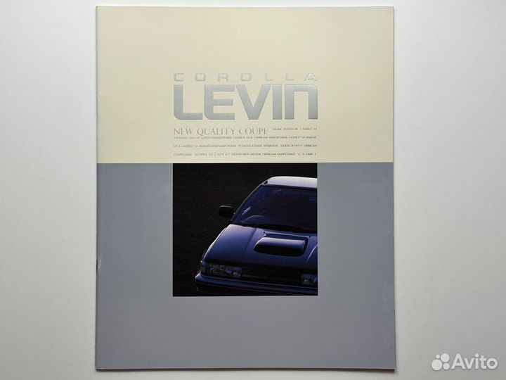 Дилерский каталог Toyota Corolla Levin 1987 Япония