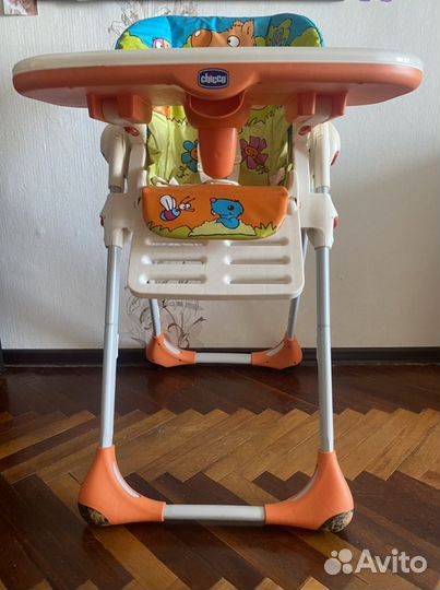 Детский стульчик для кормления chicco polly