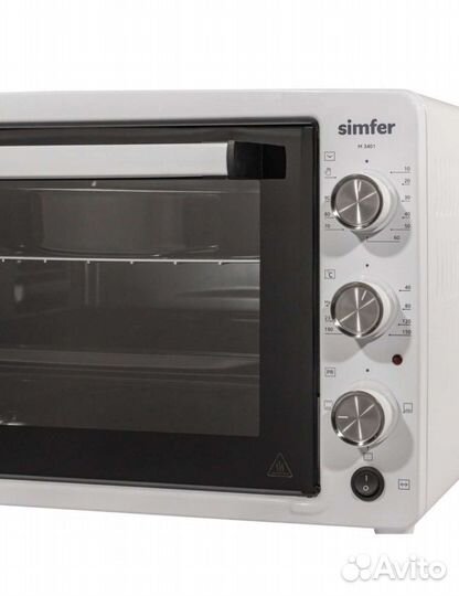 Электрическая мини печь духовка 34 литра