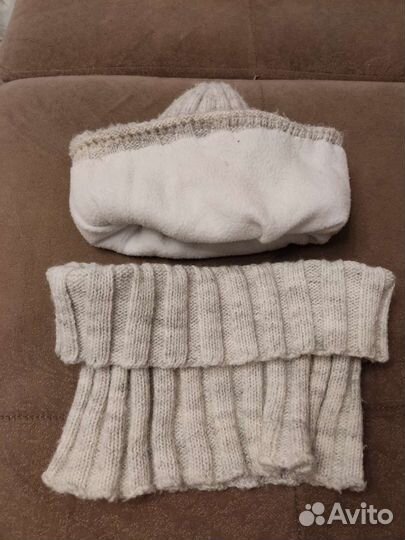 Комплект шапка и снуд женский