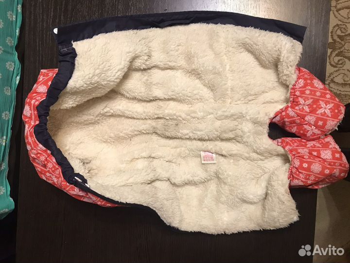 Комбинезон для таксы зимний с мехом