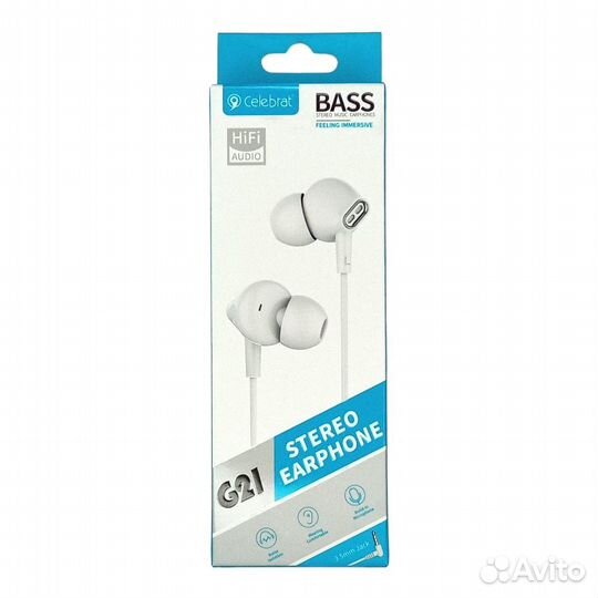 Наушники проводные Celebrat