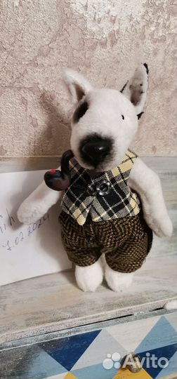 Пит буль собачка в стиле тедди