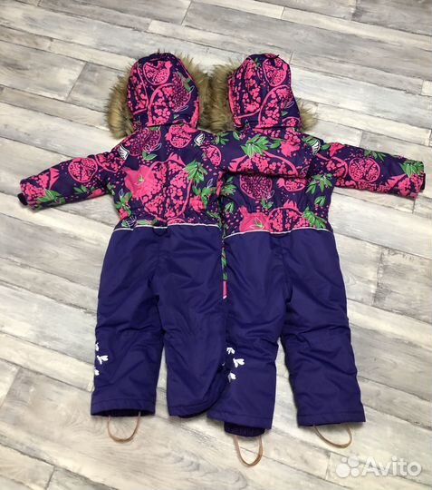 Детский зимний комбинезон для двойни