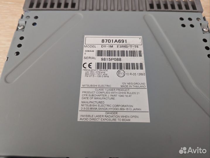 Автомагнитола Митсубиси Паджеро sport