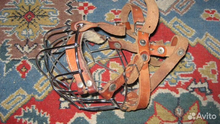 Намордник металл и кожа на средние породы