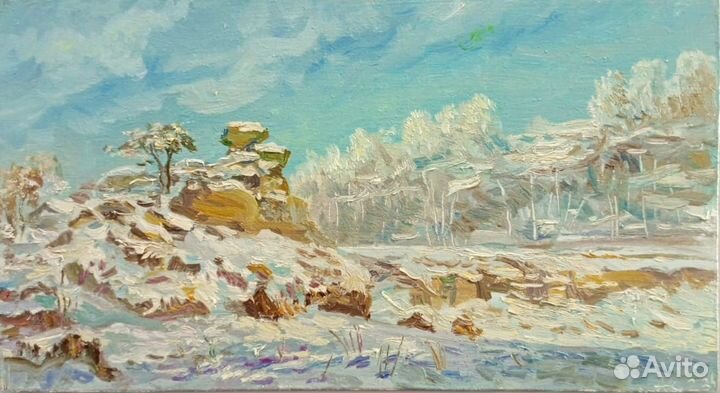 Картина маслом/оргалит 