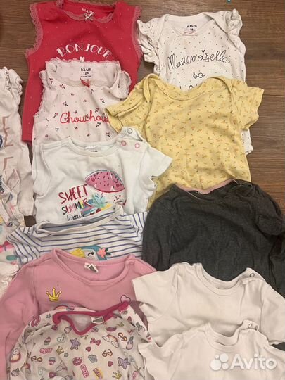 Детские вещи пакетом для девочки 9-12 мес