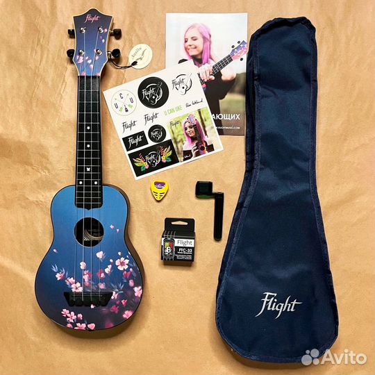 Укулеле сопрано flight sakura набор для начинающих