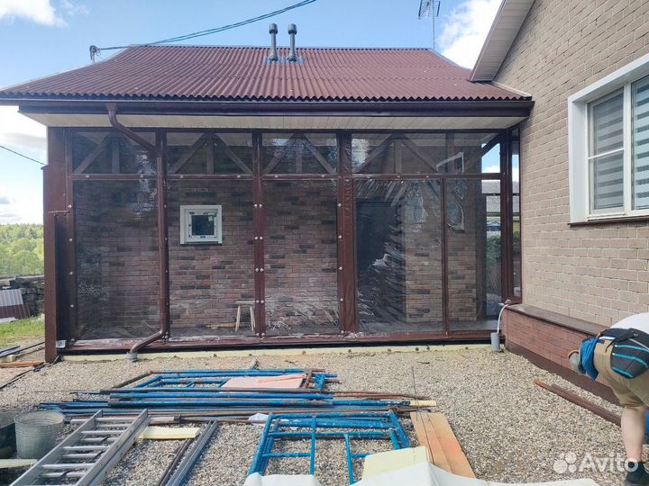 Мягкие пвх окна на беседку