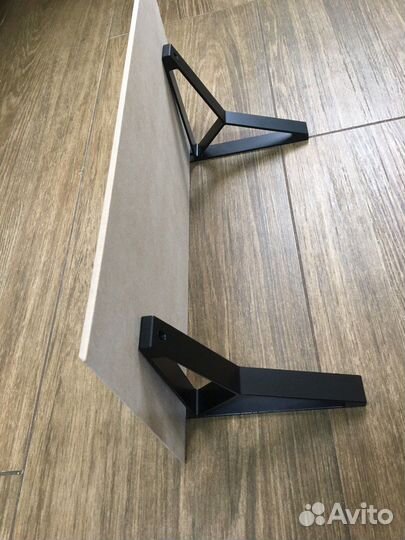 Держатели для полок airone черные матовые 3 шт