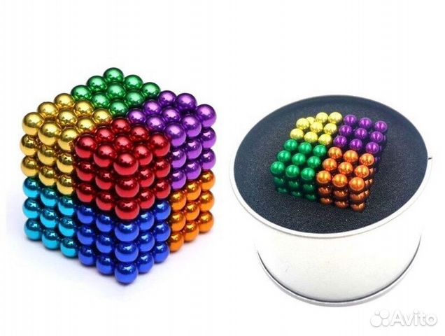 Неокуб магнитный цветной, 216 шариков