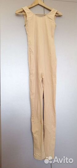 Гимнастический телесный комбинезон