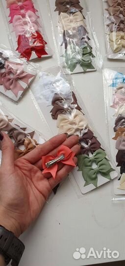 Бантики для волос заколочки