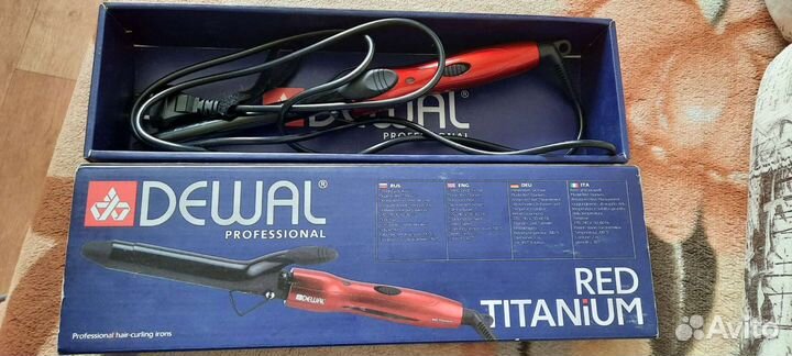 Плойка для завивки волос Dewal professional Red Ti