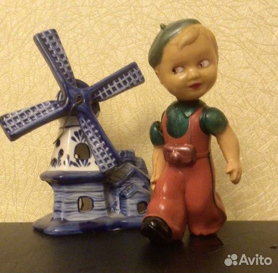 Игрушка СССР Мурзилка корреспондент целлулоид