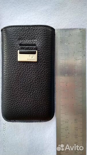 Чехол-вкладыш м.телефона/смартфона кожаный мягкий