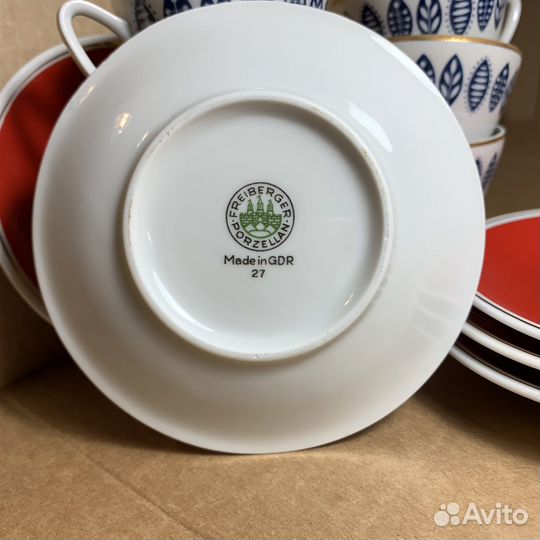 Сервиз кофейный freiberger porzellan гдр