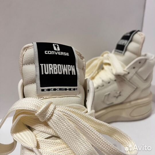 Rick Owens x Converse Turbowpn White 36