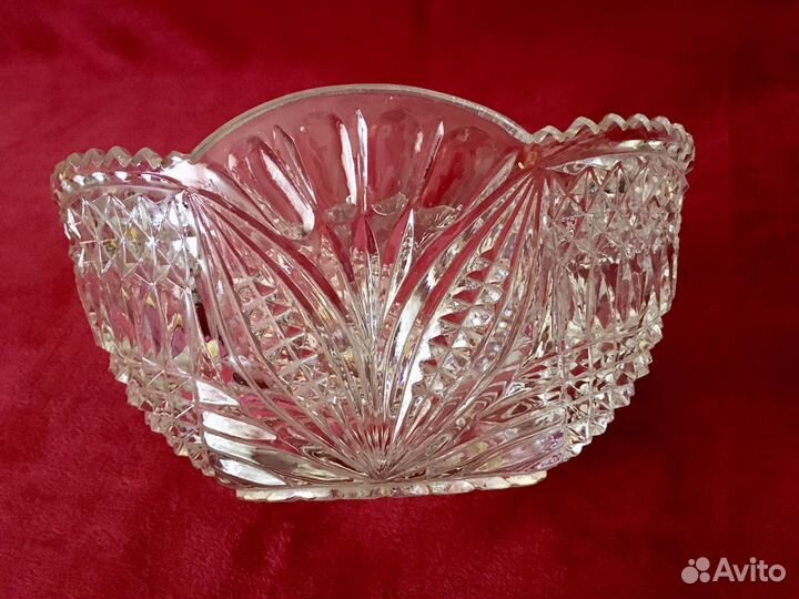 Салатник хрустальный