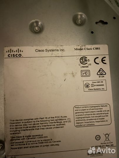 Cisco 881 маршрутизатор