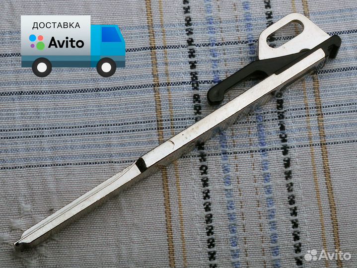 Лезвие ключа Mercedes черная большая рыбка