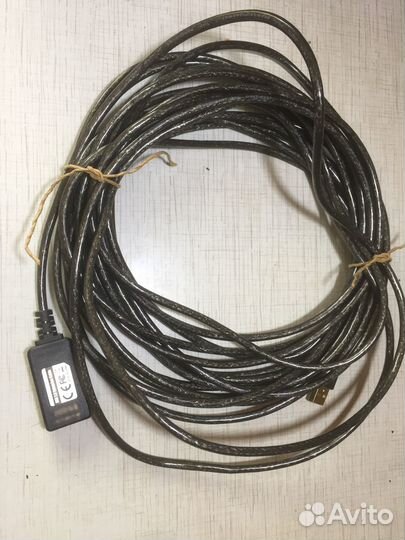 Активный USB 2.0 удлиннитель 10 метров