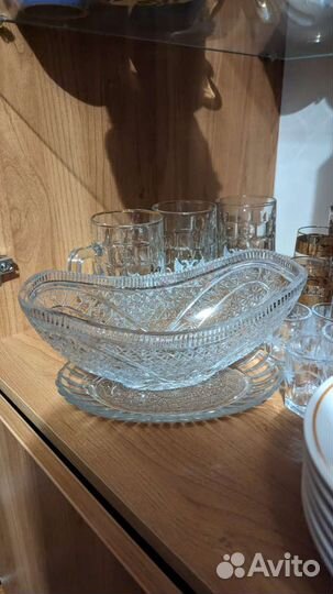 Конфетница хрустальная