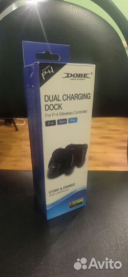 Зарядная станция для 2 геймпадов PS4