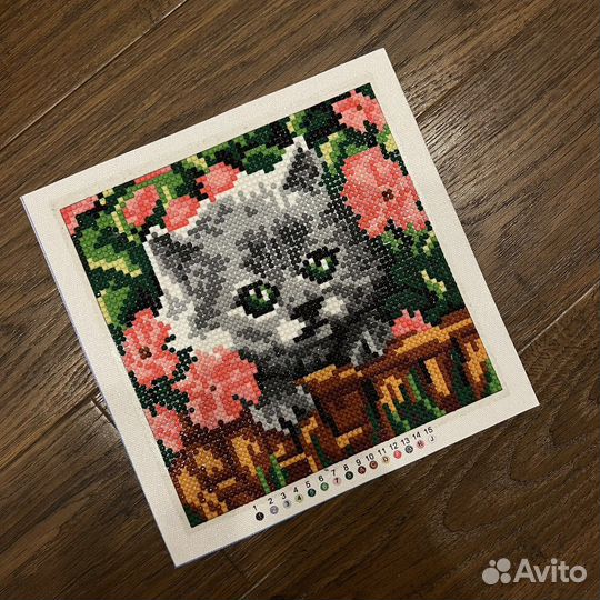 Алмазная мозаика котенок 21*21