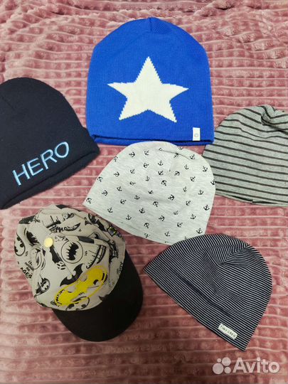 Кепки и шапки на мальчика 1-6 лет