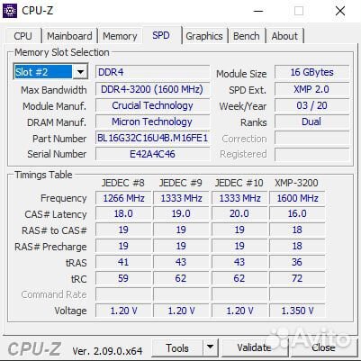 Crucial Ballistix Gaming Memory DDR4 3200 2x16GB