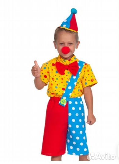 Новогодний костюм для мальчика Клоун