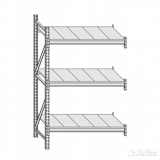 Стеллаж грузовой / Стеллаж металлический, полочный