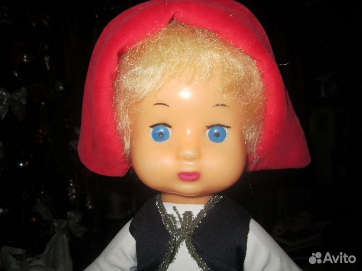 Кукла Гуля красная шапочка советская