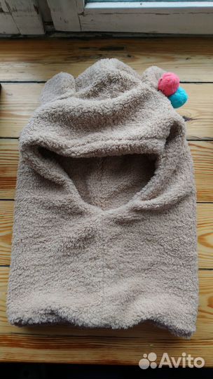 Шапка - капор Мишка