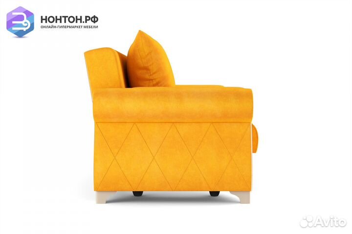 Диван книжка Порто М горчичный