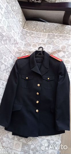 Китель кадетский черный, брюки и рубашки