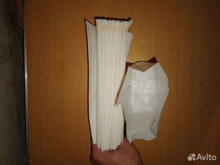 Пакеты бумажные белые 50шт