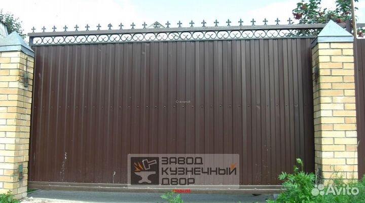 Ворота откатные под ключ