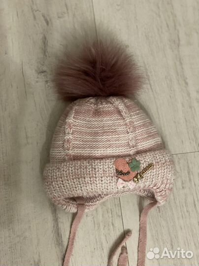Шапка зимняя для девочки 50-56
